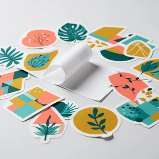 Colorful waterproof vinyl stickers