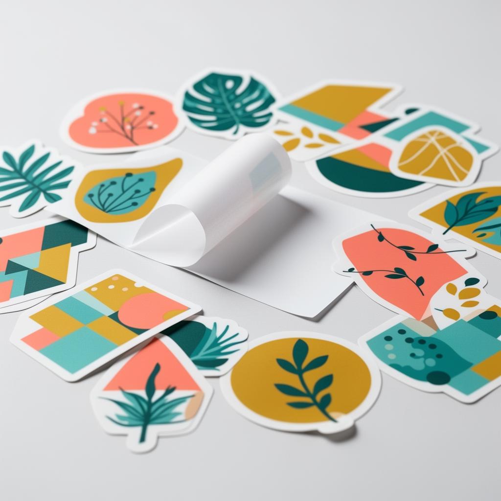 Colorful waterproof vinyl stickers